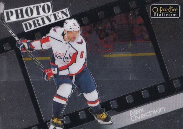 insert karta ALEX OVECHKIN 23-24 OPC Platinum Photo Driven číslo PD-1